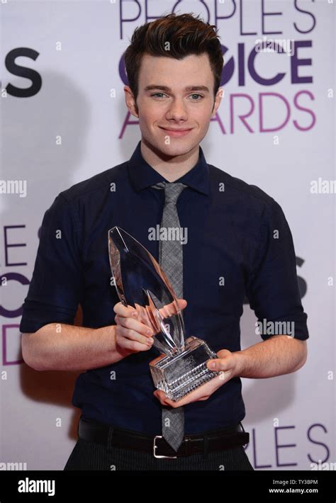 Actor Chris Colfer Appears Backstage After Winning The Favorite Comedic Tv Actor Award During