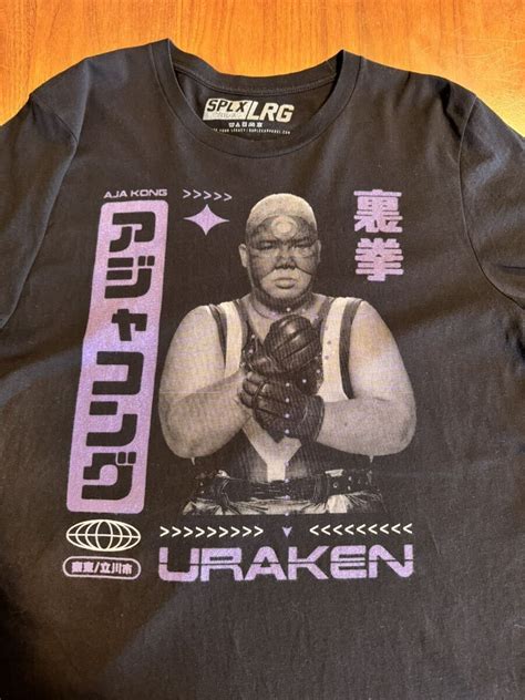 【目立った傷や汚れなし】splxプロレス アジャコング Tシャツ Lサイズ 全日本女子プロレス 全女 東京ドーム 日本武道館 ブル中野 ダンプ