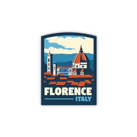 Florence Italy Sticker Waterproof Luggage Travel Stickers Europe