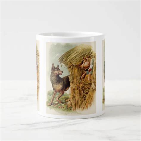 Tasse Géante Trois Petits Cochons Grand Mauvais Loup Vintage C Zazzle fr