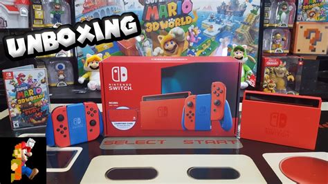 Unboxing Nintendo Switch Mario Red Blue Edition Youtube