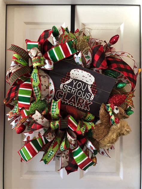 National Lampoons Christmas Vacation Wreath Clark Griswold Etsy In