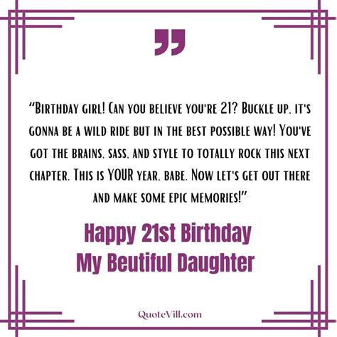 80 Sweet Happy 21st Birthday Wishes For Daughter