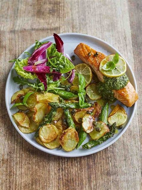 Air Fryer Salmon With Crispy Potatoes Jamie Oliver Recipes