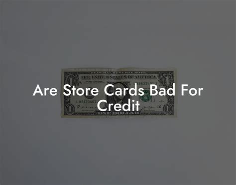 Are Store Cards Bad For Credit Flik Eco