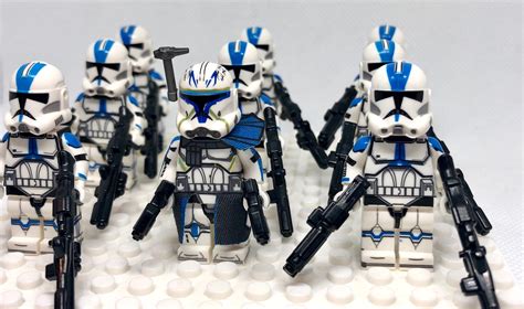 Lego Star Wars Custom Captain Rex And 501st Phase 2 Army Builder Etsy