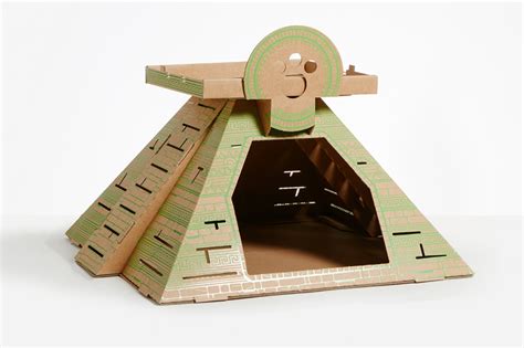 cardboard cat houses mimic architectural landmarks