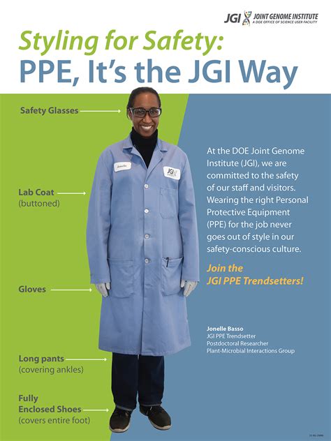 Styling For Safety Ppe It S The Jgi Way Doe Joint Genome Institute