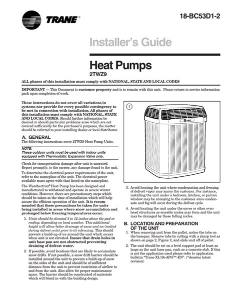 Installer S Guide Heat Pumps Manualzz