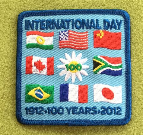 Girl Scouts 100th Anniversary Patch International Day 1912 100 Years