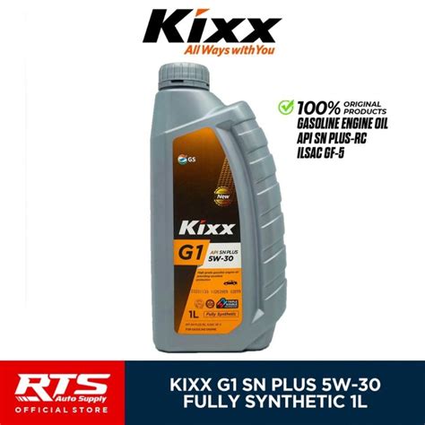 Kixx G W Fully Synthetic Gasoline Engine Oil Liter L Lazada Ph