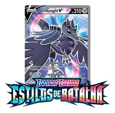 Carta Pokemon Corviknight V Secreto Estilos De Batalha Ee5