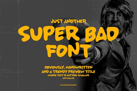 Super Bad Font Fonts Creative Market