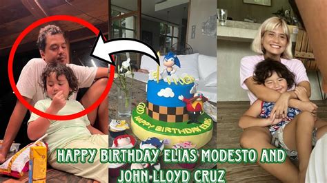 John Lloyd Cruz And Elias Modesto Father And Son Birthday Youtube