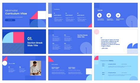 Minimalist CV Free PowerPoint Template And Google Slides Theme Google