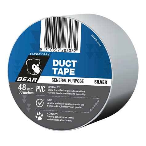 Bear Pvc Duct Tape Grey Bowens