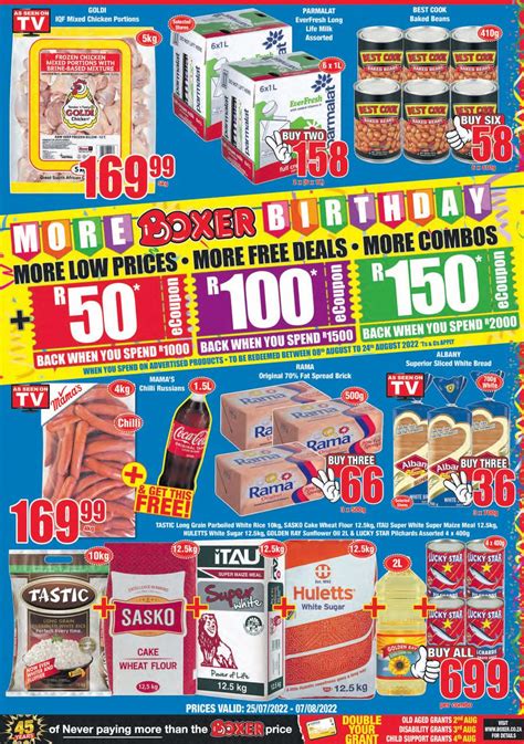 Boxer Super Stores Eastern Cape More Boxer Birthday July