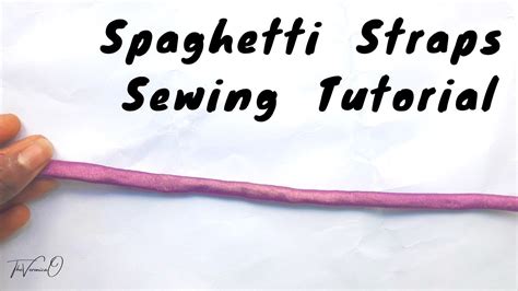 Learn How To Make Spaghetti Straps Or Very Tiny Straps For Your Clothes