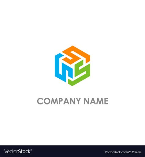 Cube s polygon logo Royalty Free Vector Image - VectorStock 