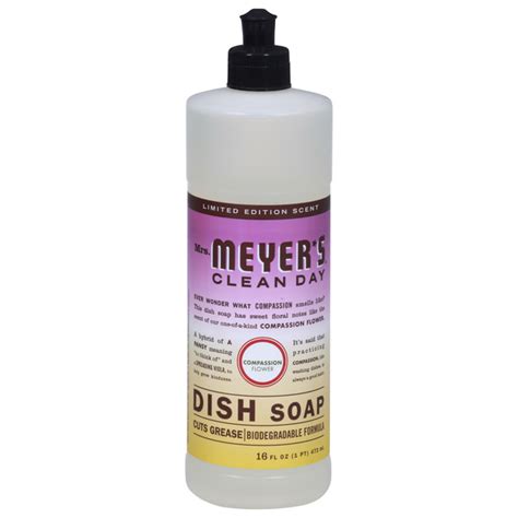 Save On Mrs Meyers Clean Day Liquid Dish Soap Compassion Flower Order Online Delivery Stop