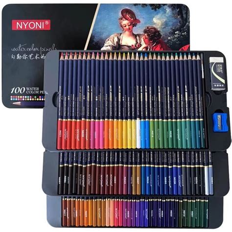 Kit De Dessin Nyoni Professional Crayons Aquarelle Set