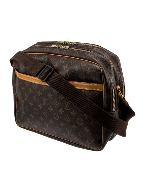 Louis Vuitton Vintage Monogram Reporter GM Brown Crossbody Bags