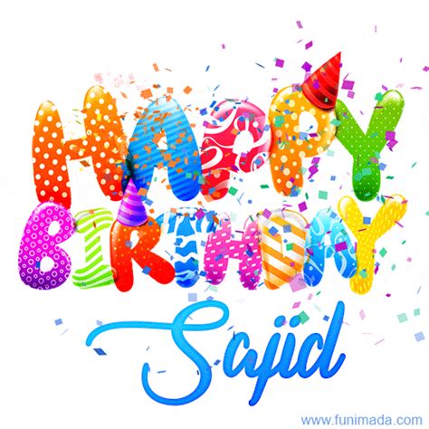 Happy Birthday Sajid S Download On