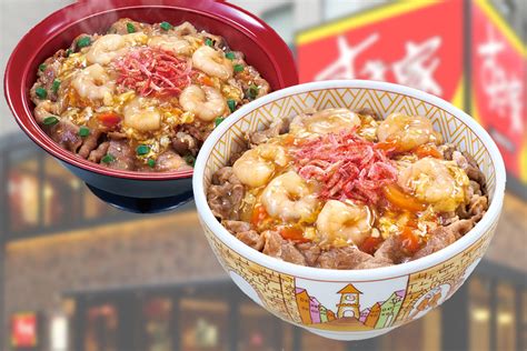 【sukiya香港】すき家sukiya春季限定menu！滑蛋蝦仁櫻花蝦牛丼／全新特濃宇治抹茶 U Food