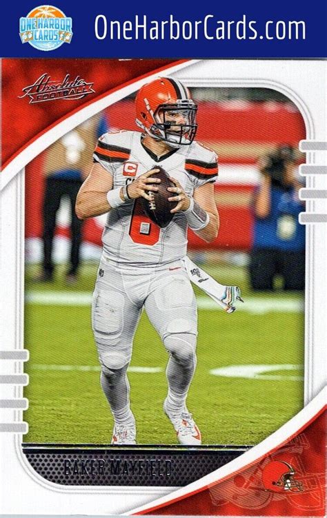 2020 Panini Absolute Cleveland Browns Football Card 28 Baker Mayfield