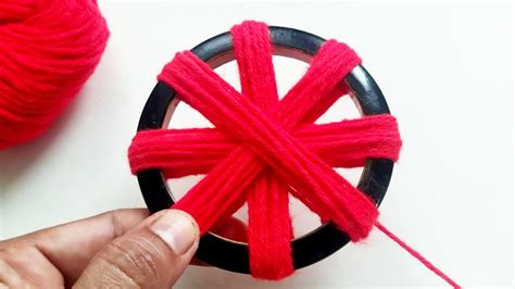 Super Easy Woolen Flower Craft Ideas With Bangle Easy Hand Embroidery