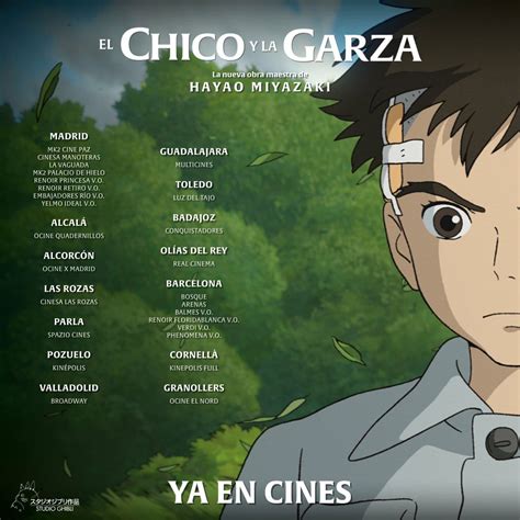 El Chico Y La Garza Listado De Cines Para Ver La Nueva Pel Cula De