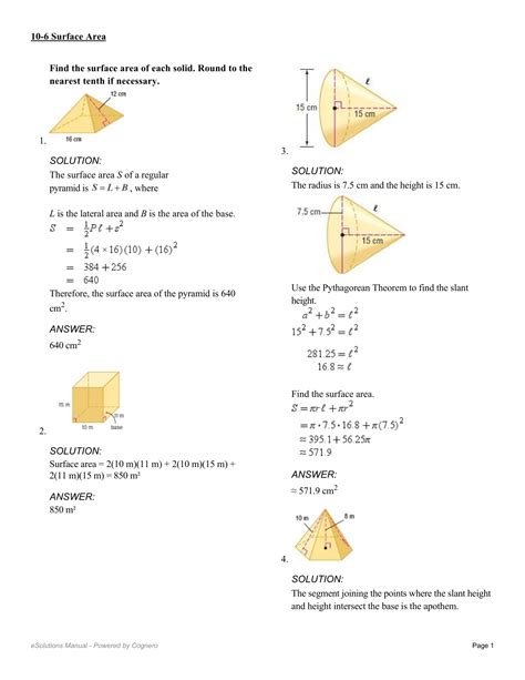 6 Chapter 10 Volume And Surface Area Answer Key TabathaDaryn