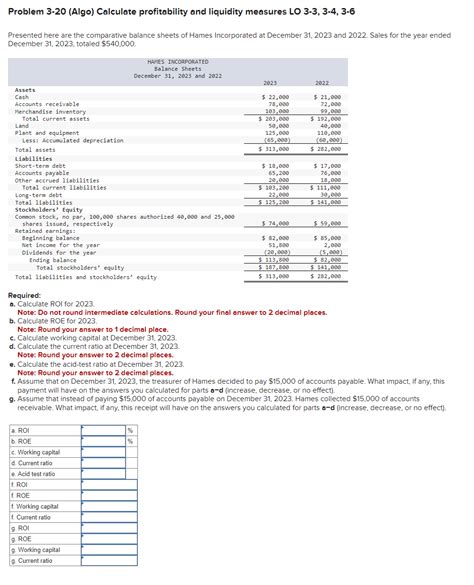 Solved Problem 3 20 Algo Calculate Profitability And