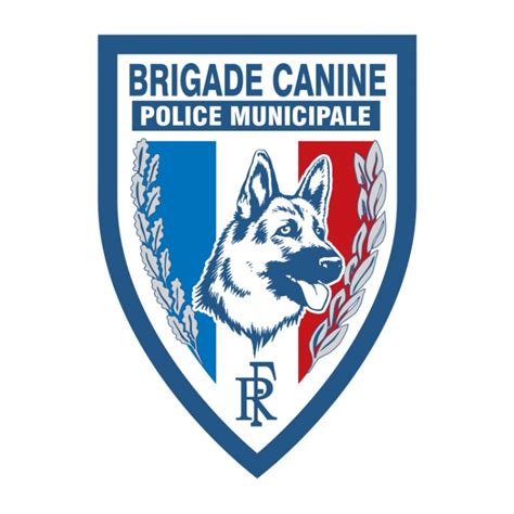 Ecusson de d épaule en relief PM brigade canine