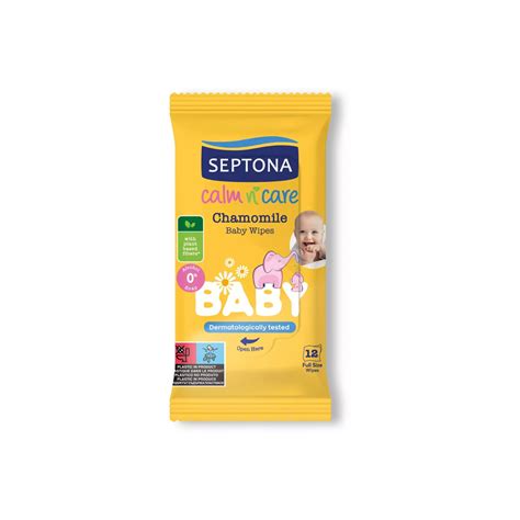 Septona Baby Wipes Calm N Care Chamomile Wipes Yuehlia