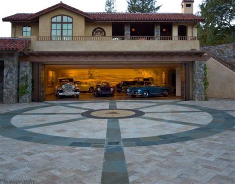 Fantastic Modern Garage Design In Deluxe House Neoteric House With