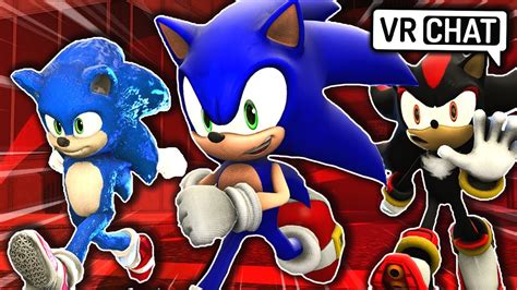 Sonic And Movie Sonic Vs Shadow At A Race Vr Chat Whos The Fastest