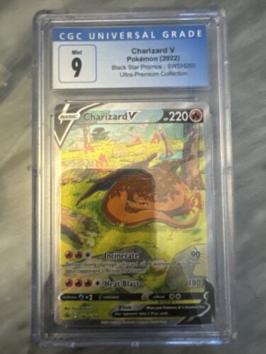 Glurak Charizard V Swsh Cgc Pokemon Karte Black Star Promo Ultra