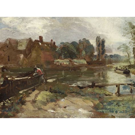 John Constable Flatford Mill From The Lock Painting Extra Large XL Wall