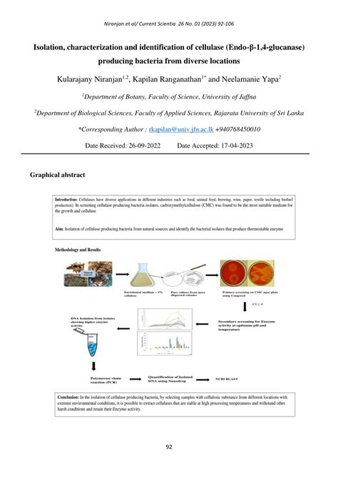 Pdf Isolation Characterization And Identification Of Cellulase Endo