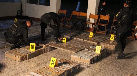 Policía Nacional Civil de Guatemala Incautación de cocaína en el pacífico