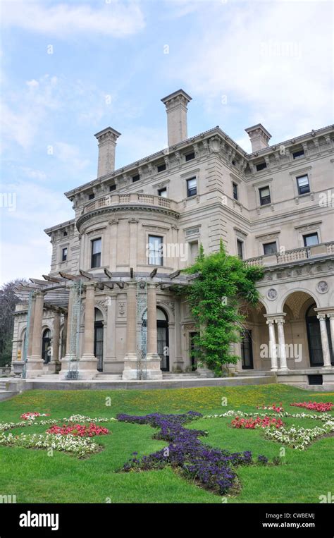 The Breakers Mansion Newport Rhode Island USA Stock Photo Alamy