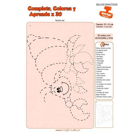 SELLOS DIDAC COMPLETA COLOREA Y APRENDE X 30 Didacticas Royter