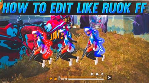 How To Make Perfect Character Glow Effect Free Fire How To Edit