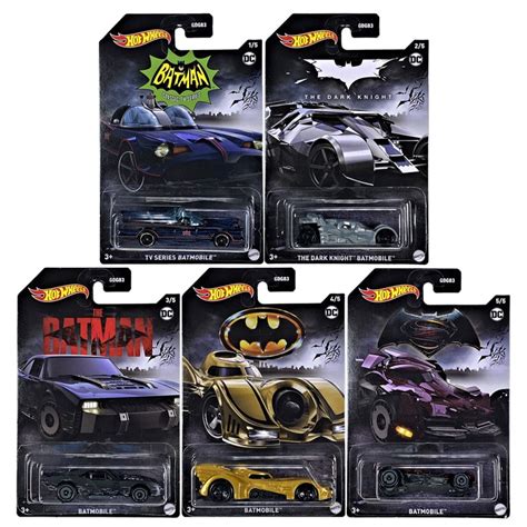 Hot Wheels Batmobile The Dark Knight Serie De Tv De Batman Juego De 5 1 64