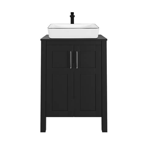 FULLWATT 24 inch Bathroom Vanity Set - Combo MDF Sink Cabinet Vanity