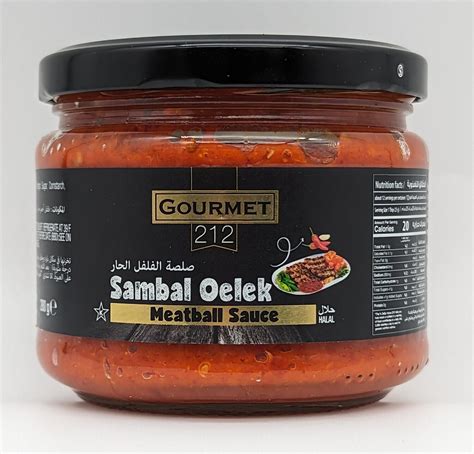 GURME 212 Gourmet Sambal Oelek Meatball Sauce 280g