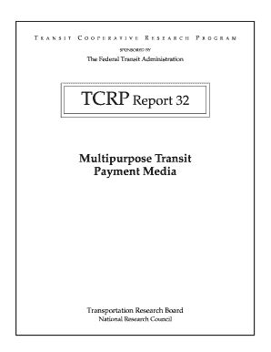 Fillable Online Onlinepubs Trb TCRP Report 32 Transportation Research