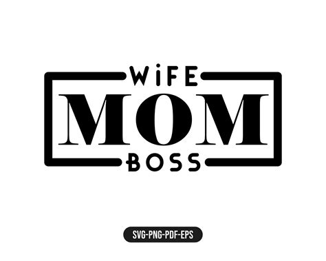 Mom Wife Boss Svg Mom Svg Mom Vibes Svg Mom Life Svg Mom Etsy