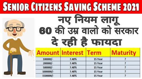 Senior Citizens Savings Scheme Post Office Savings Scheme